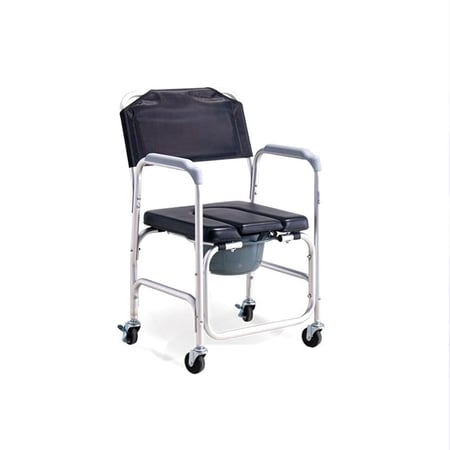 كرسي حمام متحرك بعجلات  بمقعد حرف (U)   Dorra JL8802L