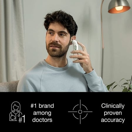 ميزان لقياس درجة الحرارة من داخل الاذن من براون - Braun ThermoScan 3 (IRT 3030)