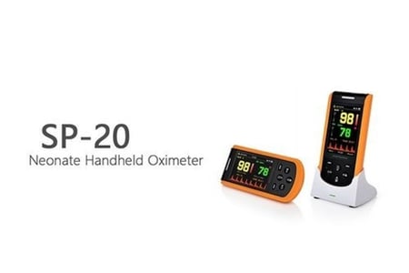 جهاز قياس النبض و نسبه الاوكسجين في الدم بلص اوكسميتر  - Handheld Pulse Oximeter sp-20