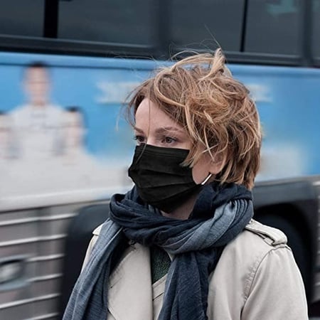 كرتون كمامات وجه طبية أسود50 ماسك AKM Medical Face Mask