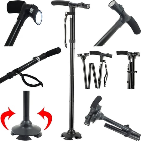 عصا مشي مضيئ