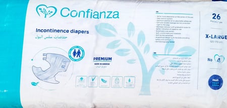 حفائض كبار السن كونفيانزا اليونانية لاصق Confianza Incontinence diapers