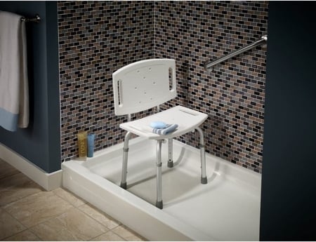 كرسي ترويش مع مسند ظهر ابيض Dorra JL738LQ