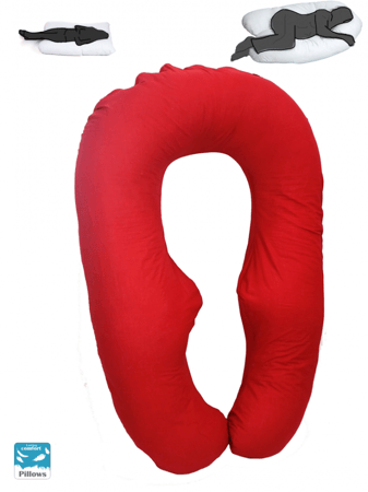 وسادة الحمل داعمة للجسم فى فترة الحمل والرضاعة على شكل حرف ( U ) من لاستنج كمفورت ( أزرق ) - Lasting Comfort Pillow