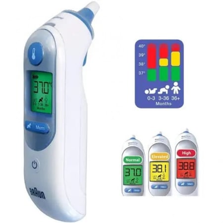 ميزان لقياس درجة الحرارة من داخل الاذن من براون (IRT 6525) +Braun ThermoScan 7