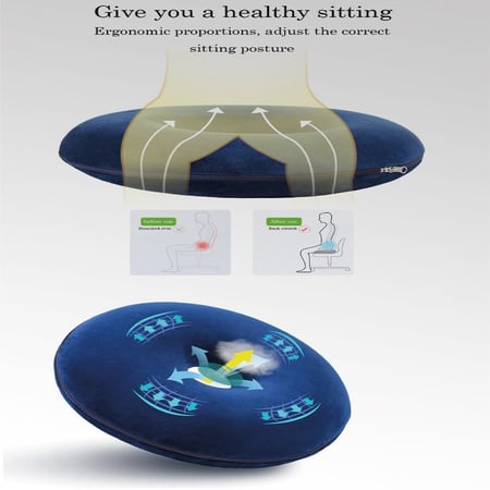 مقعد دائري مفتوح للبواسير للجلوس المريح ماى ريست - MEMORY FOAM Ring Cushion