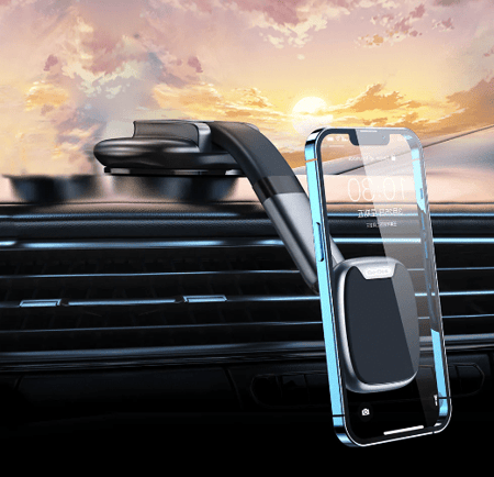 Go-Des حامل الهاتف المغناطيسي للسيارة ولوحة القيادة - الحل الأمثل لتثبيت هاتفك الخلوي بأمان وسهولة أثناء القيادة