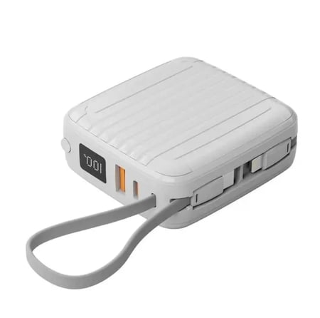 بطارية متنقلة بسعة 10,000 مللي أمبير خفيفة وأنيقة مع كفاءة شحن عالية