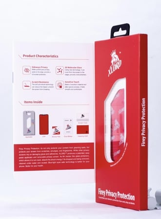 ستكر ايفون امامي ناري بالالوان من إكس لورد - حماية الخصوصية النارية بت