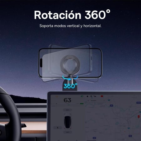 مغناطيس كلاستر بيسوس C02 حامل هاتف سيارة قوي ومريح