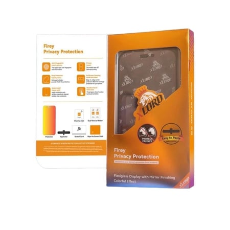 ستكر ايفون امامي ناري بالالوان من إكس لورد - حماية الخصوصية النارية بت