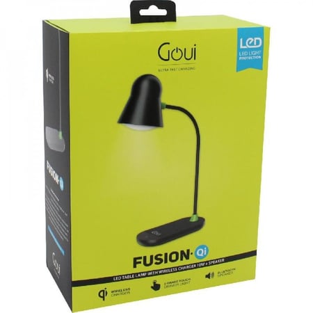 مصباح طاولة مع شاحن لاسلكي 10 واط و مكبر صوت