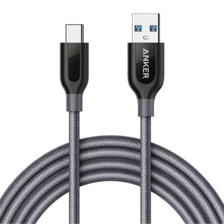 كيبل تايب سي USB مغطى بالقماش المزدوج بالنايلون بطول متر