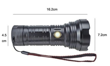 كشاف ليد 360 مقاوم للماء والصدمات ببطارية شحن واضاءة قوية تصل الى 1000 متر