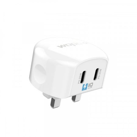 شاحن جداري بي دي بقوة 35 واط مع منفذين صغيرين