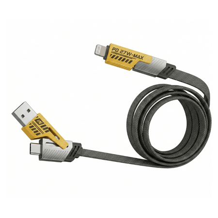 كيبل شحن 4 في 1 – PD 65W سريع ومتين