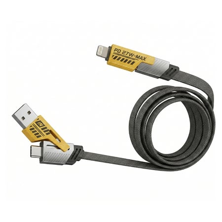 عرض الشحن المتعدد 4 كيابل مضفرة مقاومة للقطع قماش عالي الجودة بطول متر