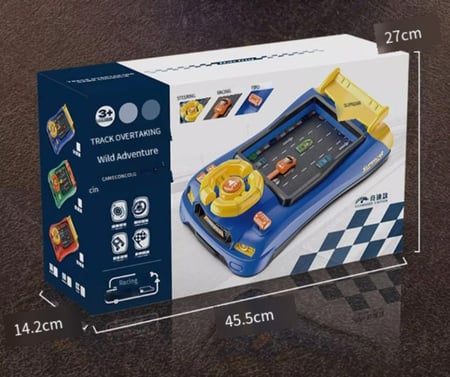 لعبة عجلة القيادة الموسيقية لعبة محاكاة سباقات السيارات للاطفال بعجلة
