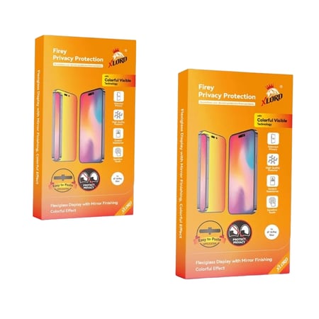 ستكر ايفون امامي ناري بالالوان من إكس لورد - حماية الخصوصية النارية بت