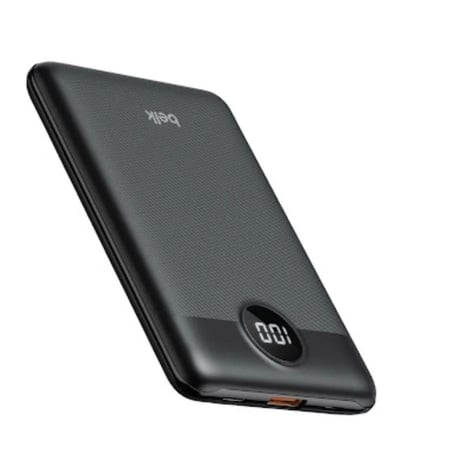 Belk- باوربنك بمنفذين USB ومنفذ تايب سي بسعة 10000mAh بمقياس شاشة