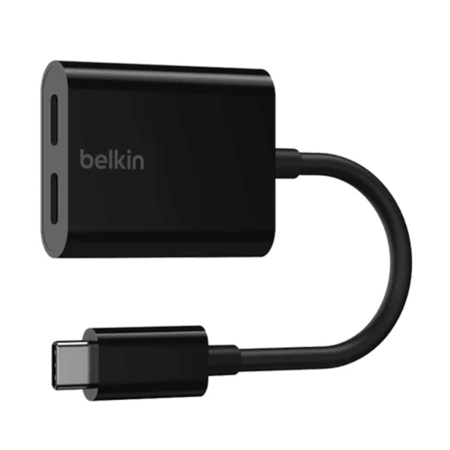 محول بلكين USB-C للصوت والشحن السريع