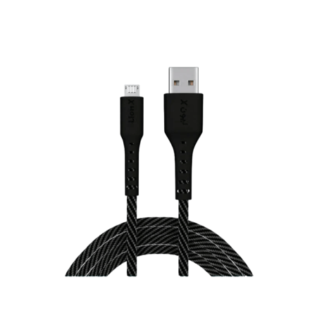كيبل ليون اكس ميكرو USB قماشي بطول متر واحد