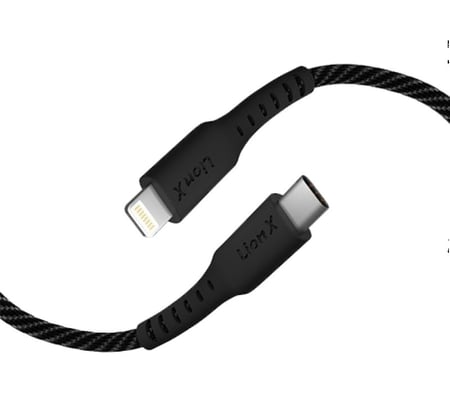 3 قطع من ليون إكس شاحن جداري و2 كيبل بي دي