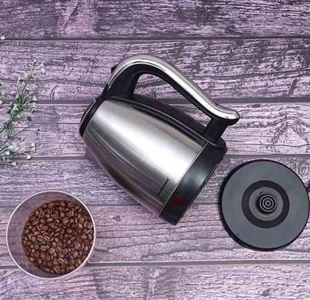 غلاية مياه كهربائية 1.8 لتر – 1500 واط، تصميم فضي أنيق