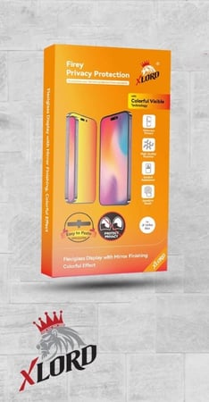ستكر ايفون امامي ناري بالالوان من إكس لورد - حماية الخصوصية النارية بت