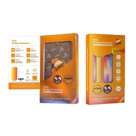 ستكر ايفون امامي ناري بالالوان من إكس لورد - حماية الخصوصية النارية بت