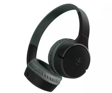 سماعات رأس لاسلكية للاطفال بيلكن - أسود