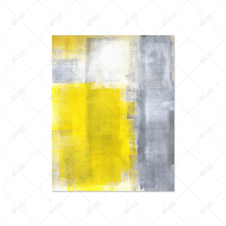 لوحات فن تجريدي خليط من الالوان الاسود و الاصفر و الابيض