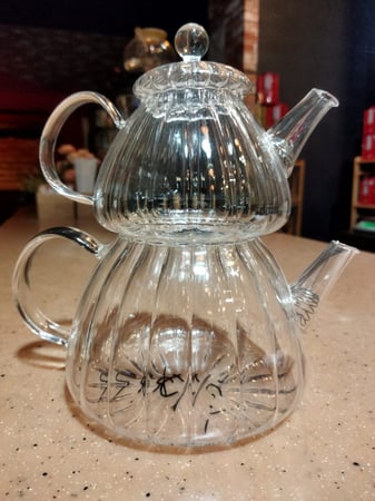 طقم فوق بعض مشرشر مجموع (2لتر) | Teapot pair (2L)