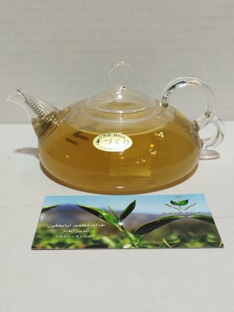براد زجاج علاء الدين مفلطح (200مل) | Small glass teapot (200ml)