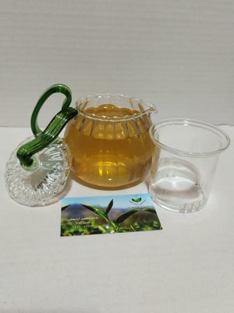 براد زجاج  360 مل ومصفاة  منفصله