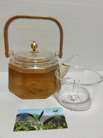 براد زجاج 800 مل ومصفاة  منفصله