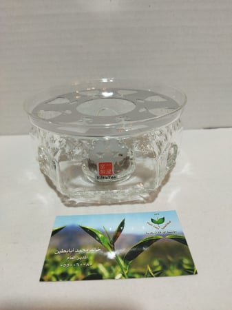 قاعدة شمع زجاجيه مسدسة | Candle base (hexagon)