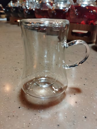 استكانة دبل سادة بعروة (80مل) 4 | 4 Estakana double layer (80ml)