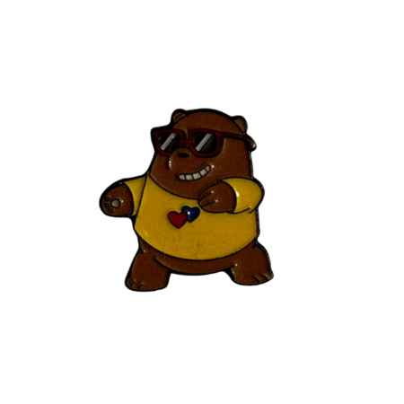 ملصق حديد الدب الرمادي الكول