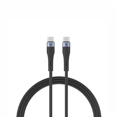 راف بور سلك تايب سي إلى تايب سي بقوة 60 واط اسود