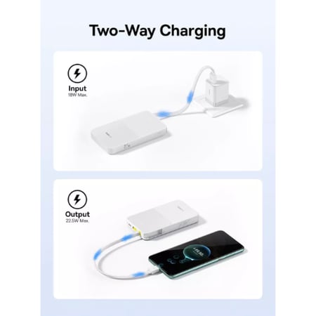 بيسوس باور بانك EnerFill FC51 مدمج بسلك تايب سي