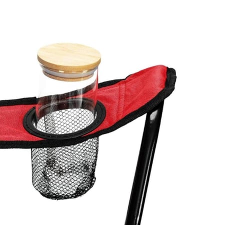 كرسي رحلات وتخييم قابل للطي مع حقيبة حمل