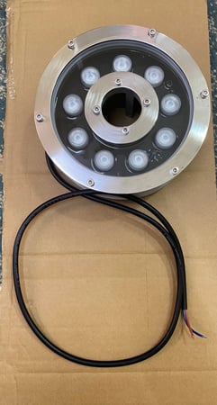 كشاف إنارة مجوف LED حجم 1 بوصة اللون اصفر 9 وات  12 فولت