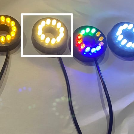 انارة بلاستيك صغيرة مجوفة لون اصفر شمسي ١٢ شمعة 220V مع كيبل