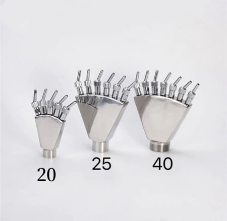 راس ذيل العنقاء والكف استيل مقاس 3/4