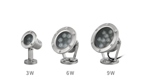 كشاف قاعدة ليد ابيض  9w / 12v