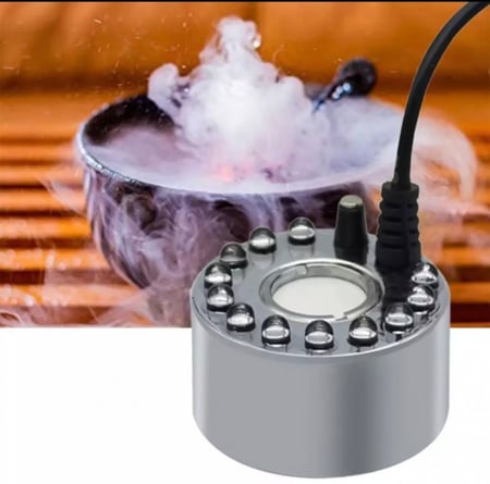 ضباب نوافير مع نارة  انارة LED