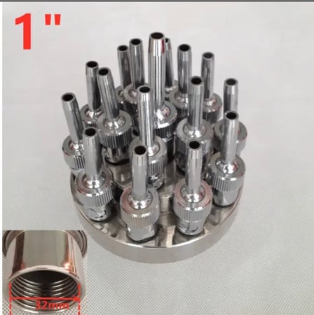 فوهة راس الزهرة مقاس 1 بوصة 18 مخرج