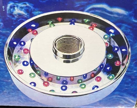 كشاف مجوف ملون واحد بوصة مع محول مدمج 10.5 وات