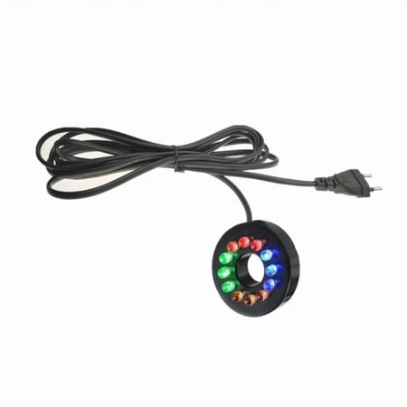 انارة LED داخل الماء  لنوافير الصغيرة 12 لمبة ليد متنوعة  4الالوان 220v